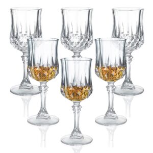 soopiiso cordial glasses,1.7oz/50ml,shot glasses set of 6,shot glasses with stem/tequila shot glasses/sherry glasses