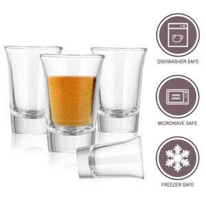 QAPPDA 1.2 Ounce Heavy Base Shot Glass Set, Whisky Shot Glasses 1.2 oz,Mini Glass Cups For liqueur,Double Side Cordial Glasses,Tequila Cups Small Glass Shot Cups Set Of 20 KTY1501……