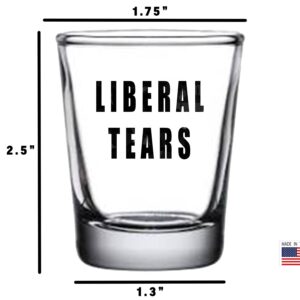 Rogue River Tactical Funny Liberal Tears Shot Glass, Gift for Republican or Conservative, 1.5 Ounce