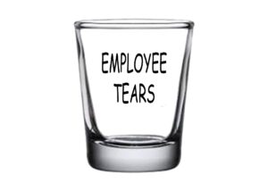 rogue river tactical funny shot glass employee tears gag gift for boss supervisor owner