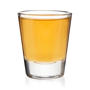 true classic shot glass, plain shot glasses perfect for tequila and whiskey, reusable measuring shot glass, set of 1, 1.5 oz.