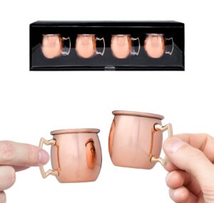 decodyne moscow mule shot glasses - 2-ounce (set of 4)