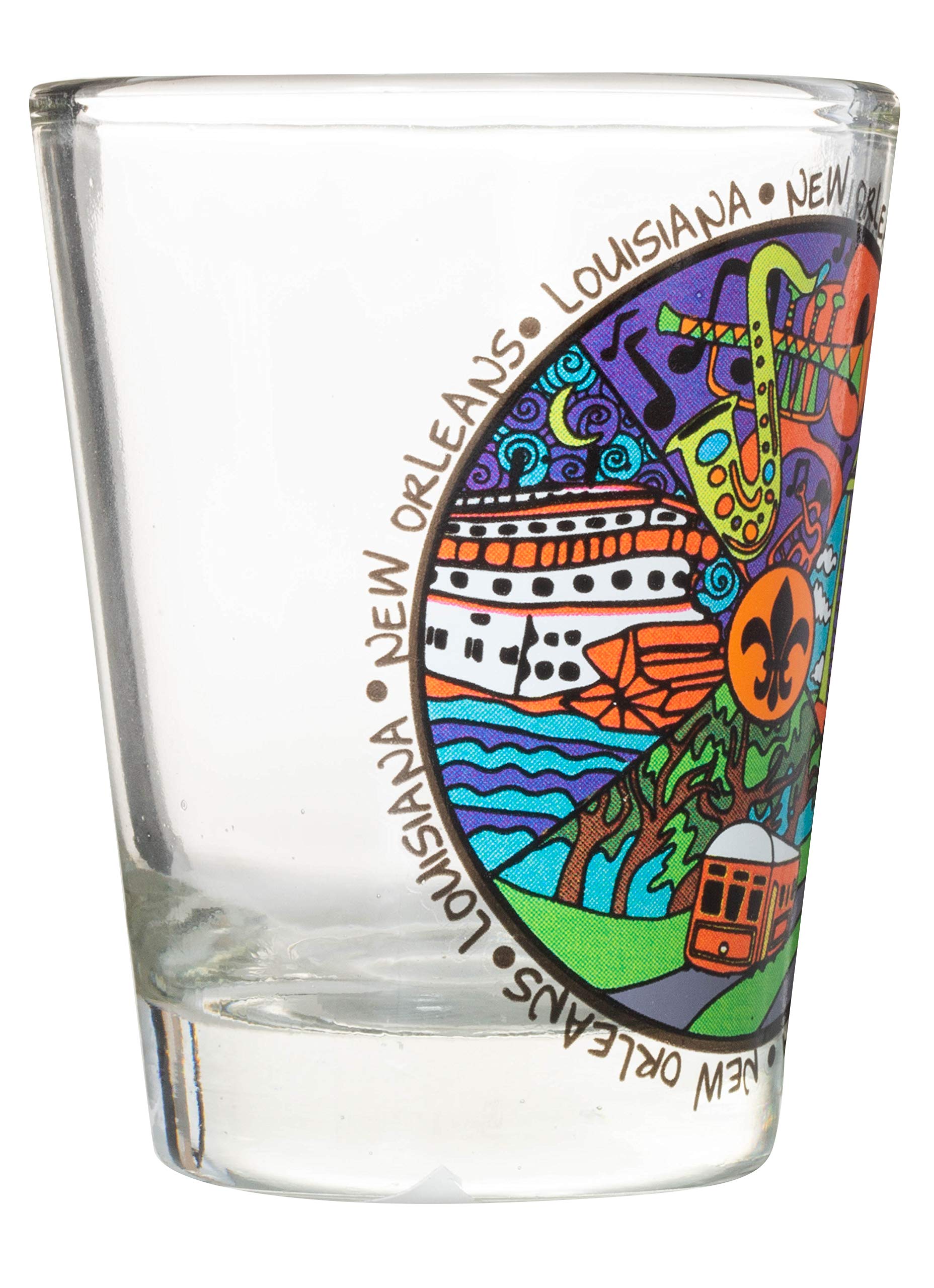 New Orleans Louisiana Iconic Multicolor Souvenir Shot Glass
