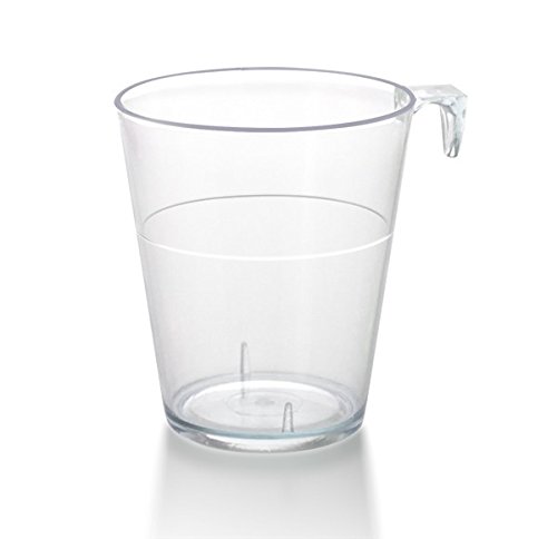 BARCONIC 2oz Clear Plastic Shot Glass with Hook