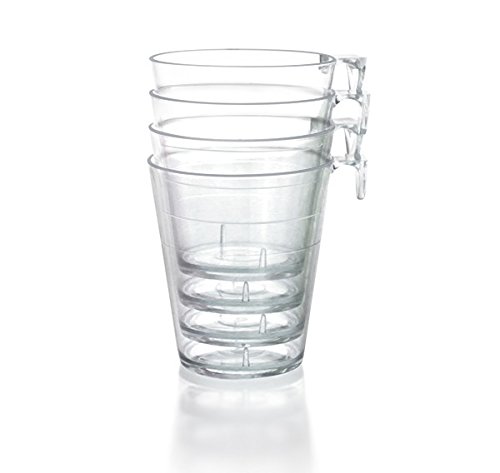 BARCONIC 2oz Clear Plastic Shot Glass with Hook