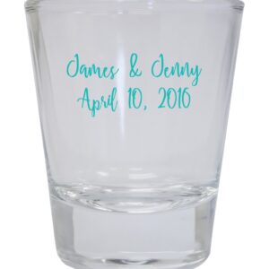 Customizable Round Shot Glass Personalized with Custom Text