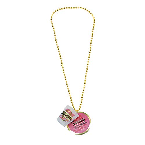 Pavilion Gift Company - 12236 Pavilion Gift Company Sassy Since Birth Shot Glass Necklace, 1.75 Oz, Pink