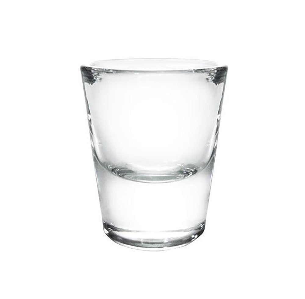 BARCONIC 1 oz Thick Base Clear Shot Glass (Pack of 12)