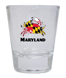 maryland crab round shot glass