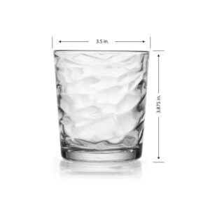 Modern Drinking Glasses12 Piece Set, Reflection Glassware, Includes 6 Cooler Glasses(17oz) 6 DOF Glasses(13oz) 12-piece Elegant Glassware Set (6 - 17 oz coolers 6 - 13 oz Rocks)