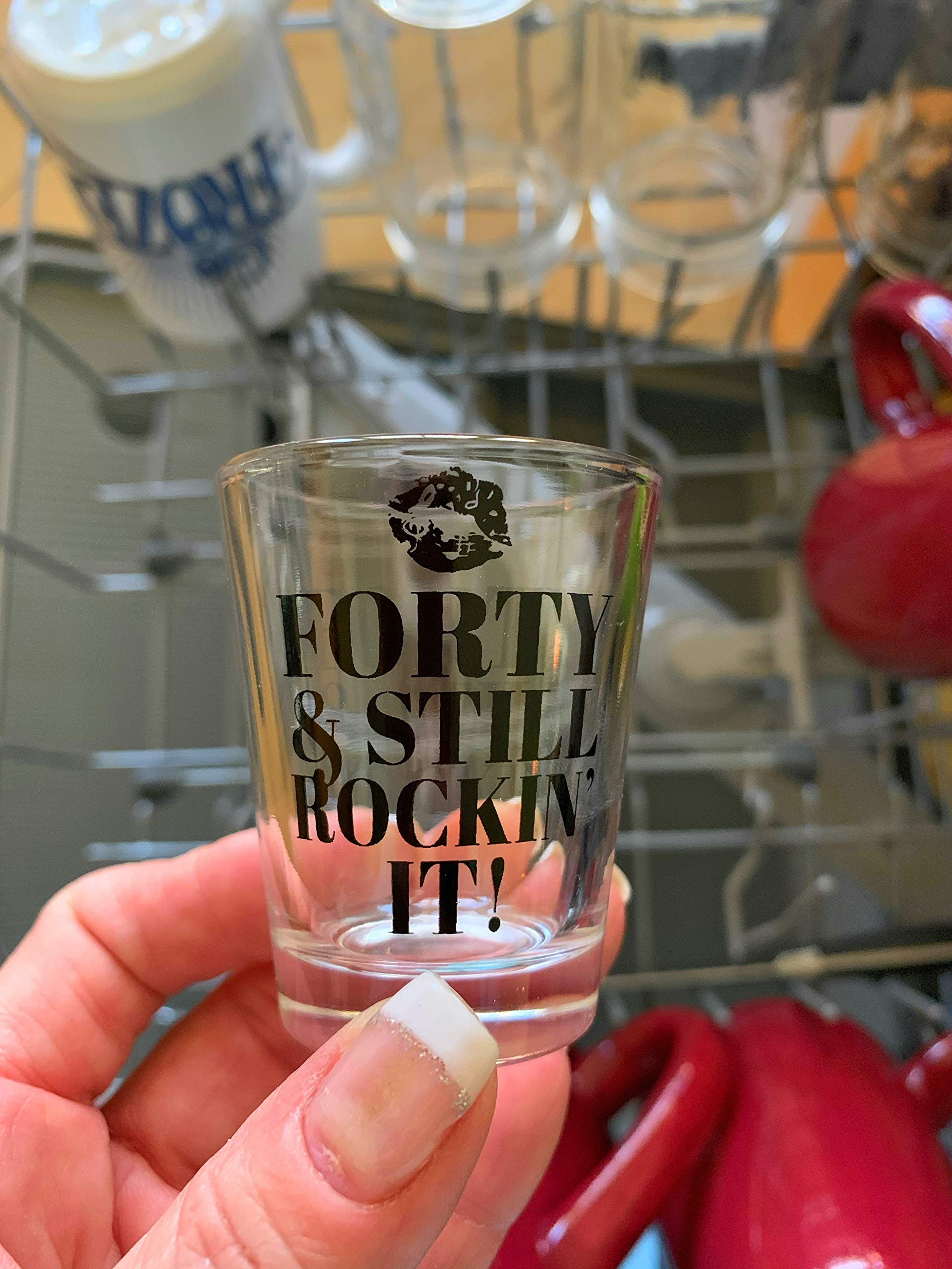 GO FROZEN 40th Shot Glass-Born 1984-40 Year Old Girl Gifts-Fun 40th Birthday Gifts for Women-1.75oz