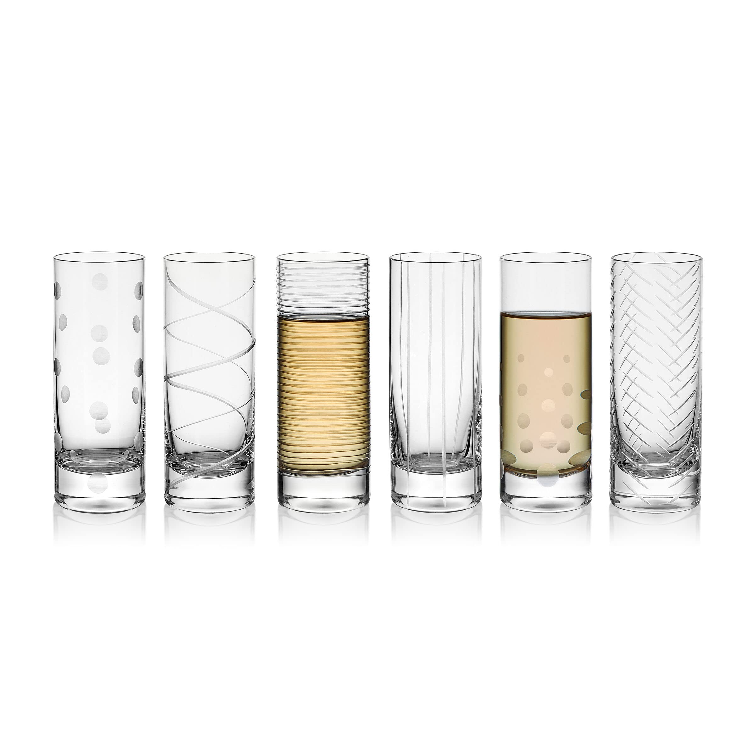 Mikasa Cheers Set of 6 Shot Glasses, 3.5 Ounce