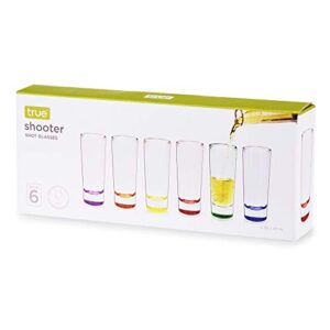 True Shooter Glasses, Shot Glasses Set of 6, Tequila Shot Glasses Whiskey Shot Glasses, Shot Glasses Set 2oz Shot Glasses, Cool Shot Glasses, Assorted