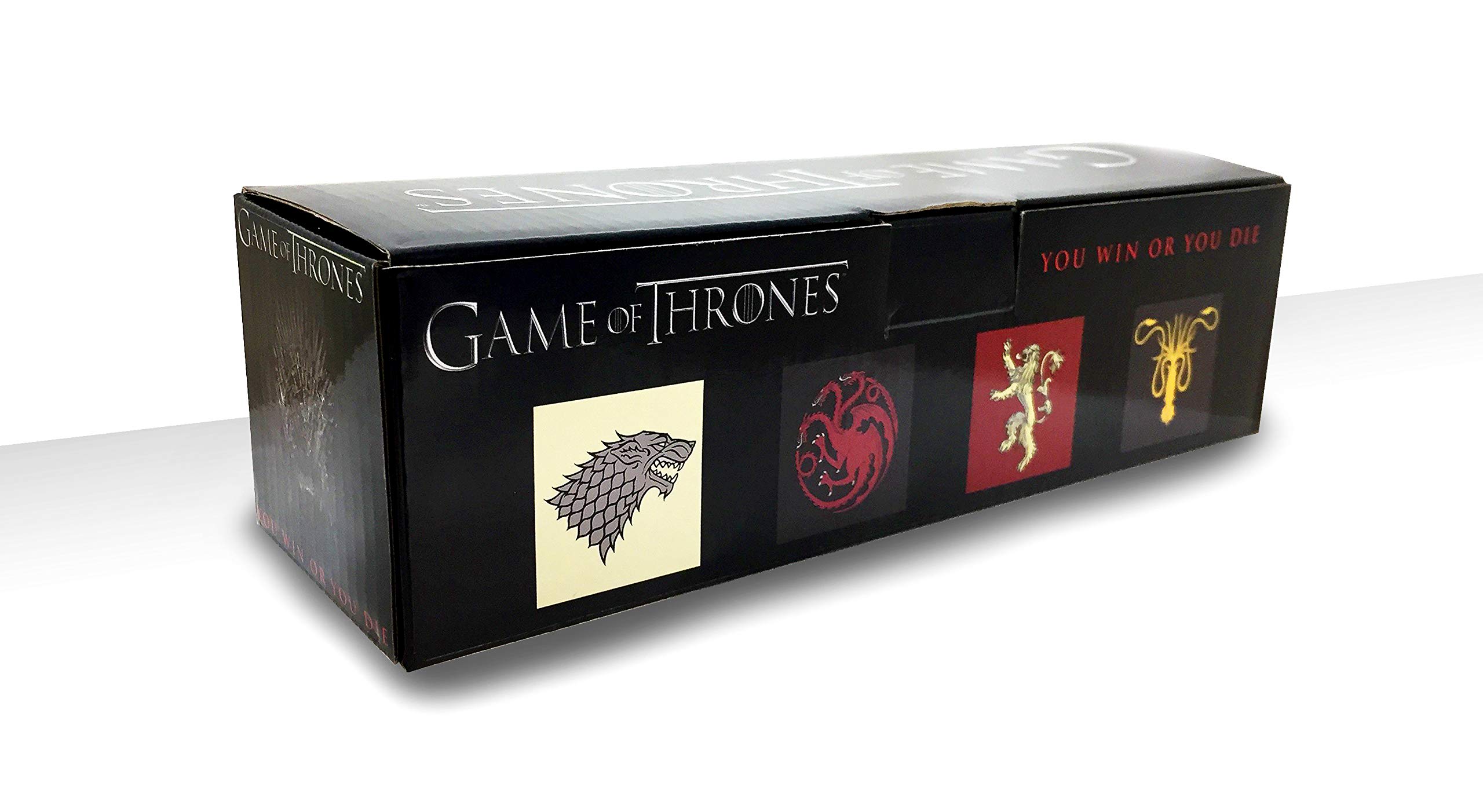 Game of Thrones Shot Glasses 4-Pack (Stark, Targaryen, Lannister, Greyjoy)