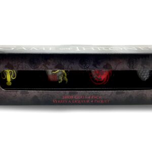 Game of Thrones Shot Glasses 4-Pack (Stark, Targaryen, Lannister, Greyjoy)