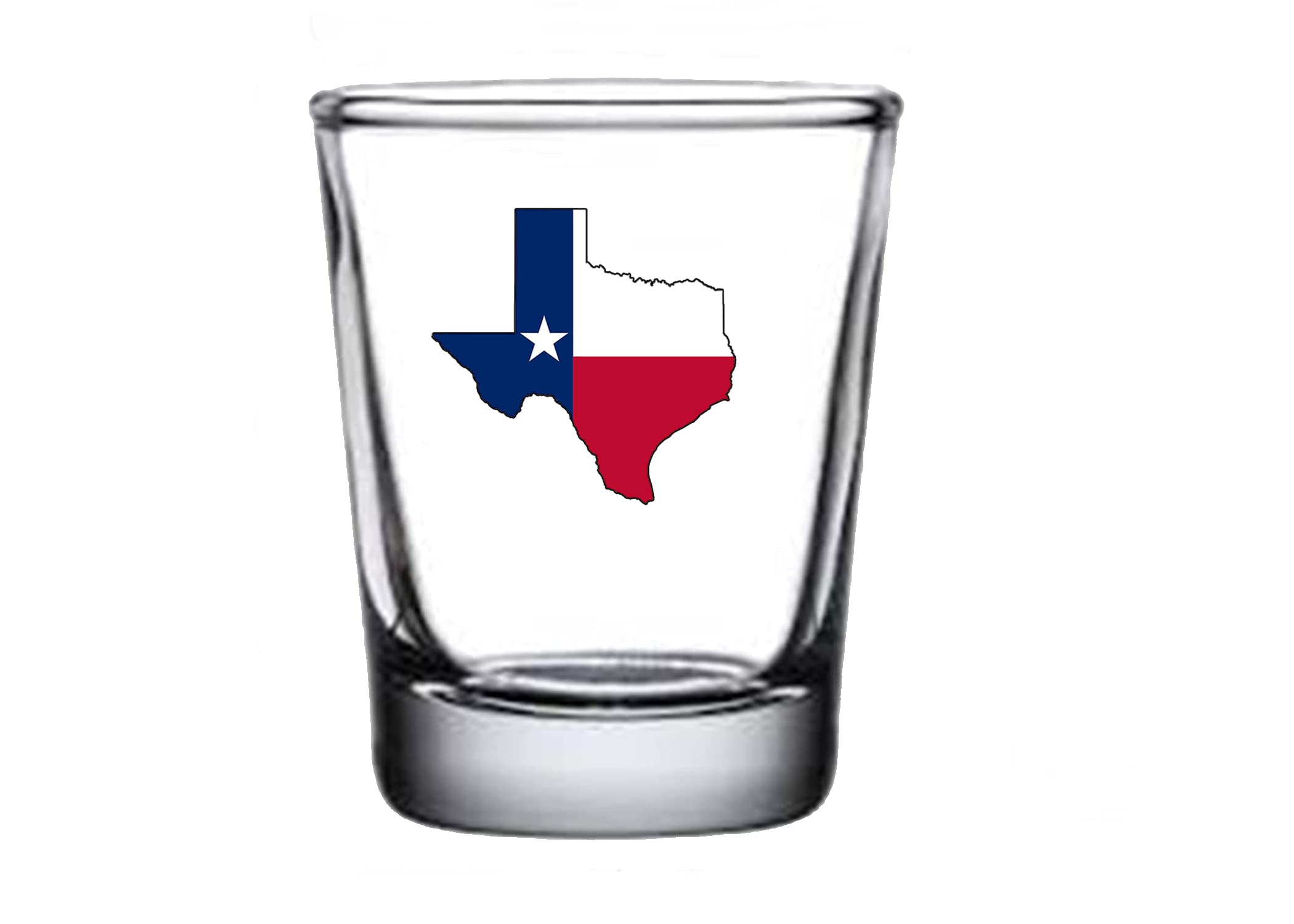 Rogue River Tactical Texas State Flag Outline Shot Glass Gift For Texan TX