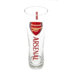 arsenal official tall beer glass - multi-colour