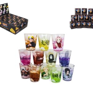 JUST FUNKY Naruto 2-Ounce Round Shot Glass Blind Pack | One Random