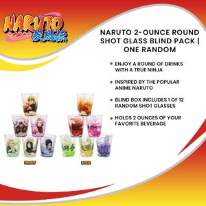 JUST FUNKY Naruto 2-Ounce Round Shot Glass Blind Pack | One Random