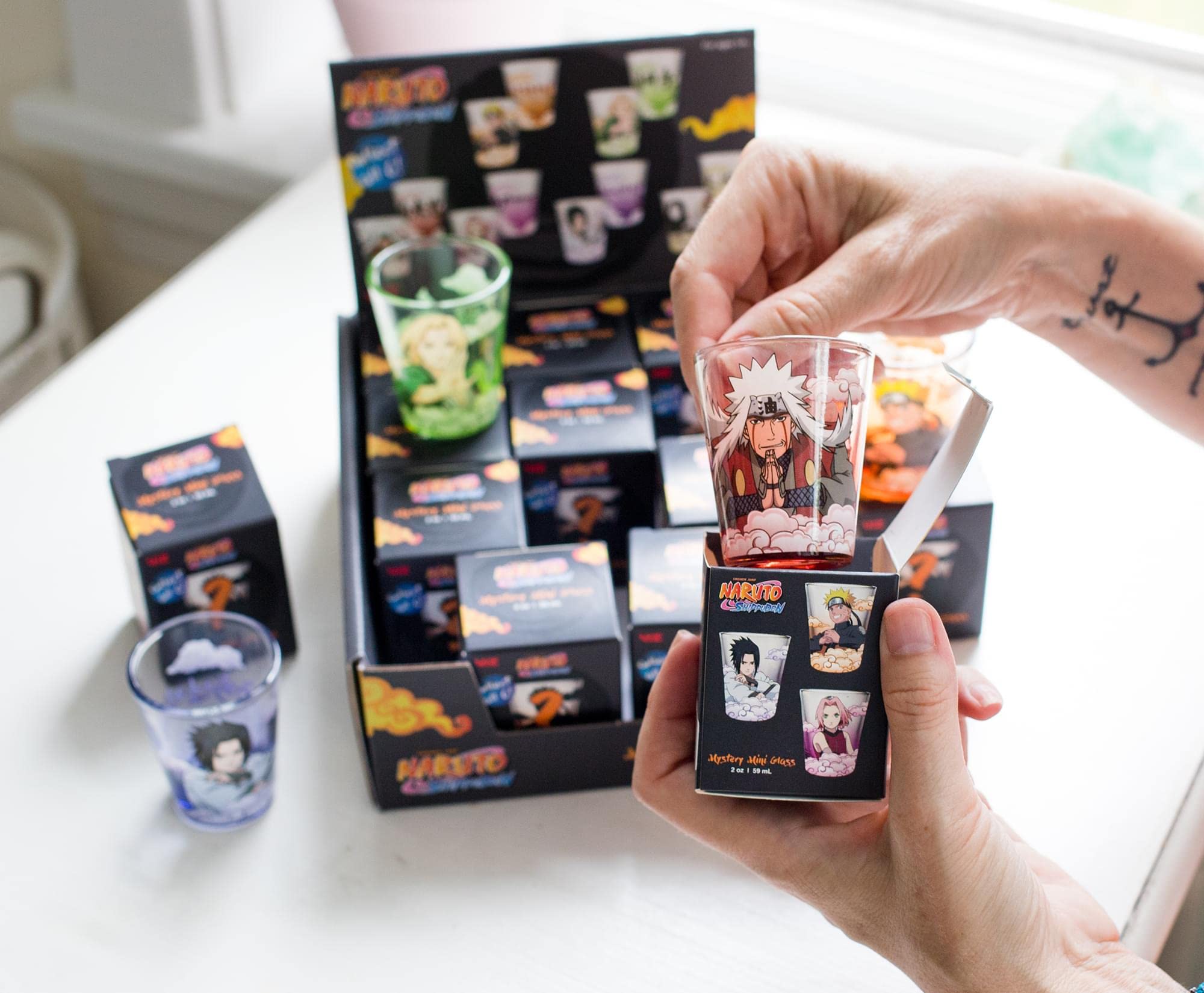 JUST FUNKY Naruto 2-Ounce Round Shot Glass Blind Pack | One Random
