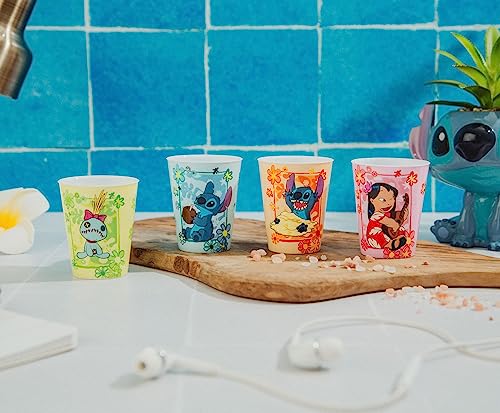 Disney Lilo & Stitch Tropical 2-Ounce Plastic Mini Cups | Set of 4