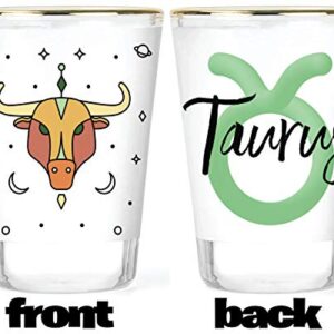 Zodiac Shot Glasses - Libra Shot Glass - Pisces Shot Glass - Sagittarius Shot Glass - Scorpio Shot Glass -Taurus Shot Glass - Virgo Shot Glass