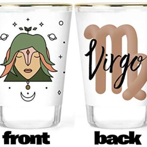 Zodiac Shot Glasses - Libra Shot Glass - Pisces Shot Glass - Sagittarius Shot Glass - Scorpio Shot Glass -Taurus Shot Glass - Virgo Shot Glass