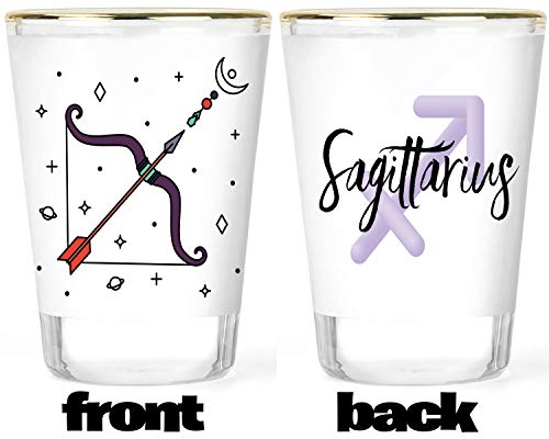 Zodiac Shot Glasses - Libra Shot Glass - Pisces Shot Glass - Sagittarius Shot Glass - Scorpio Shot Glass -Taurus Shot Glass - Virgo Shot Glass