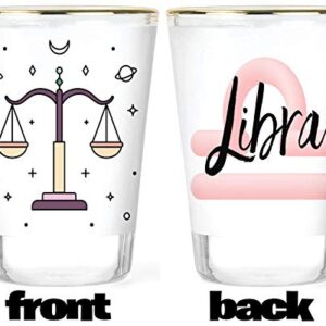 Zodiac Shot Glasses - Libra Shot Glass - Pisces Shot Glass - Sagittarius Shot Glass - Scorpio Shot Glass -Taurus Shot Glass - Virgo Shot Glass