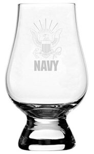 united states navy etched crystal whisky glass compatible with the glencairn glass accessories