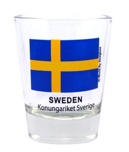 sweden flag shot glass
