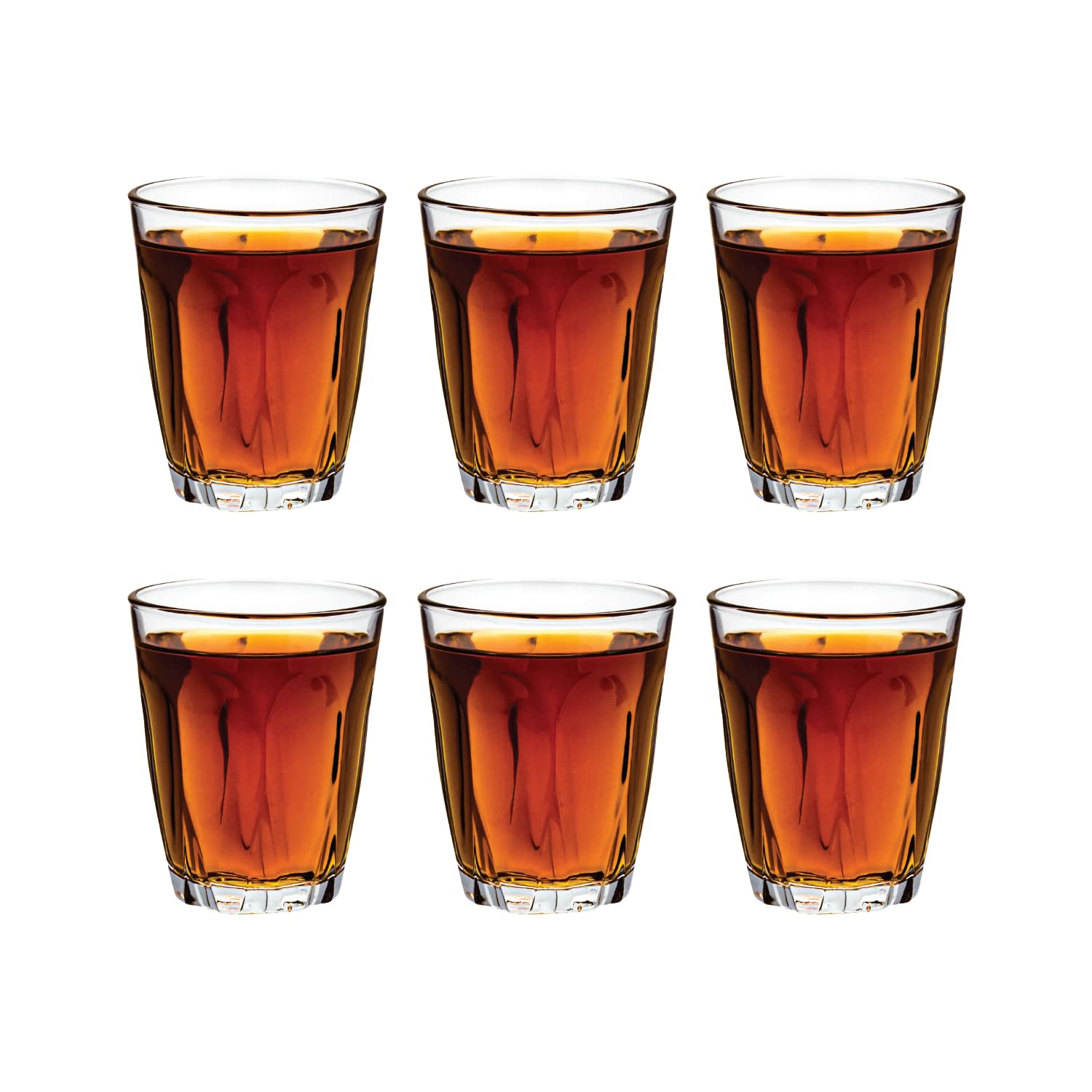 Vikko 3.75 Ounce Shot Glasses, Set of 6 Small Liquor and Spirit Glasses, Durable Tequila Bar Glasses For Alcohol and Espresso Shots, 6 Piece Large Shooter Glass Set