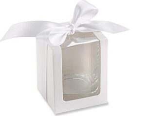 kate aspen shot glass white (set of 12) gift box set