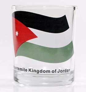 jordan flag shot glass