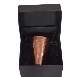 Generic Copper Essentials Mascow Mule Hammered Copper Shot Glasses(Set Of 4) 100% Pure Copper With Gift Boxes