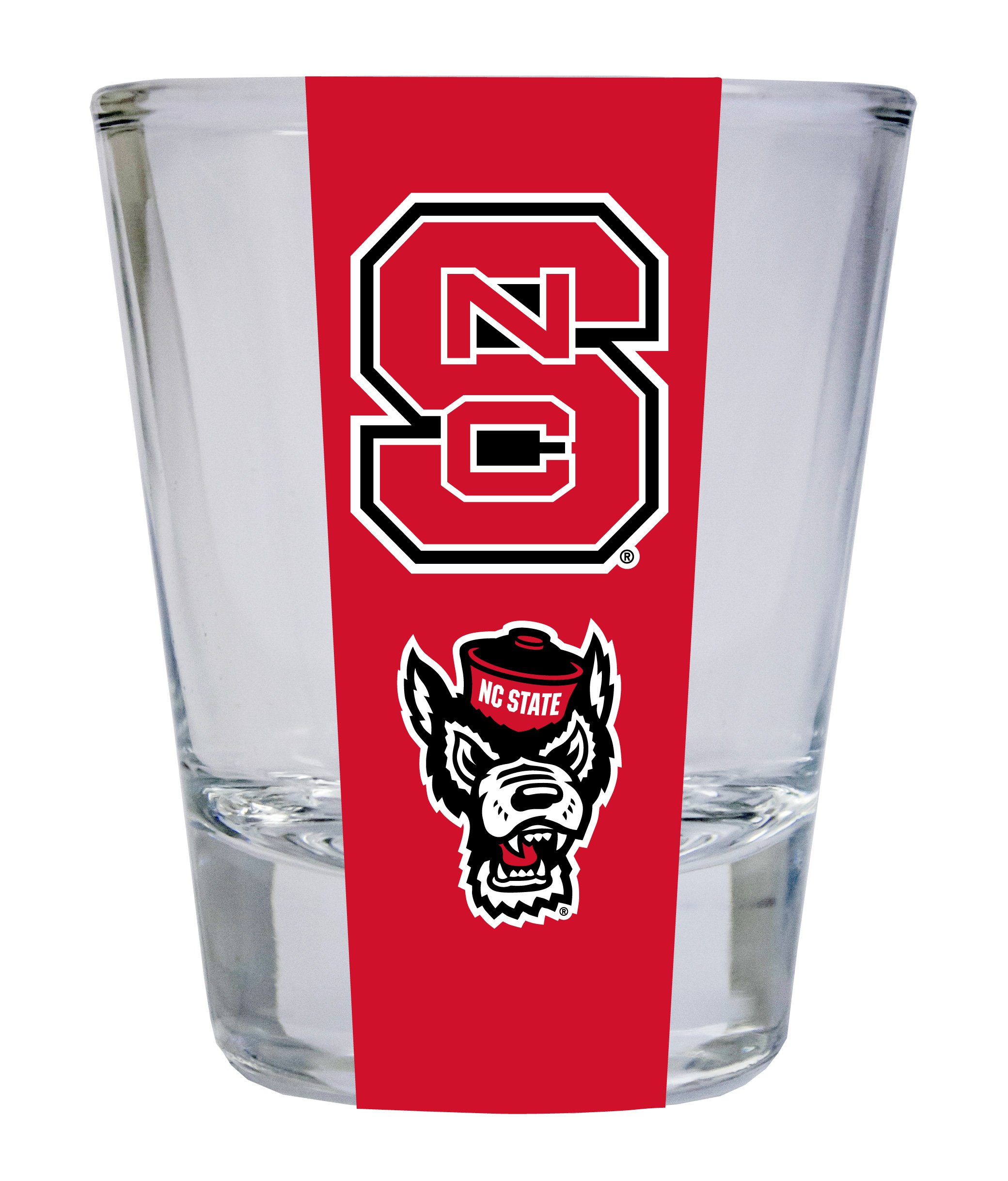 Wolfpack Round Shot Glass Officially Licensed Collegiate Product