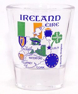 ireland eu series landmarks and icons shot glass