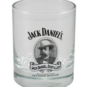 Jack Daniels Cameo Design Glass Shot Glass 2 Ounce