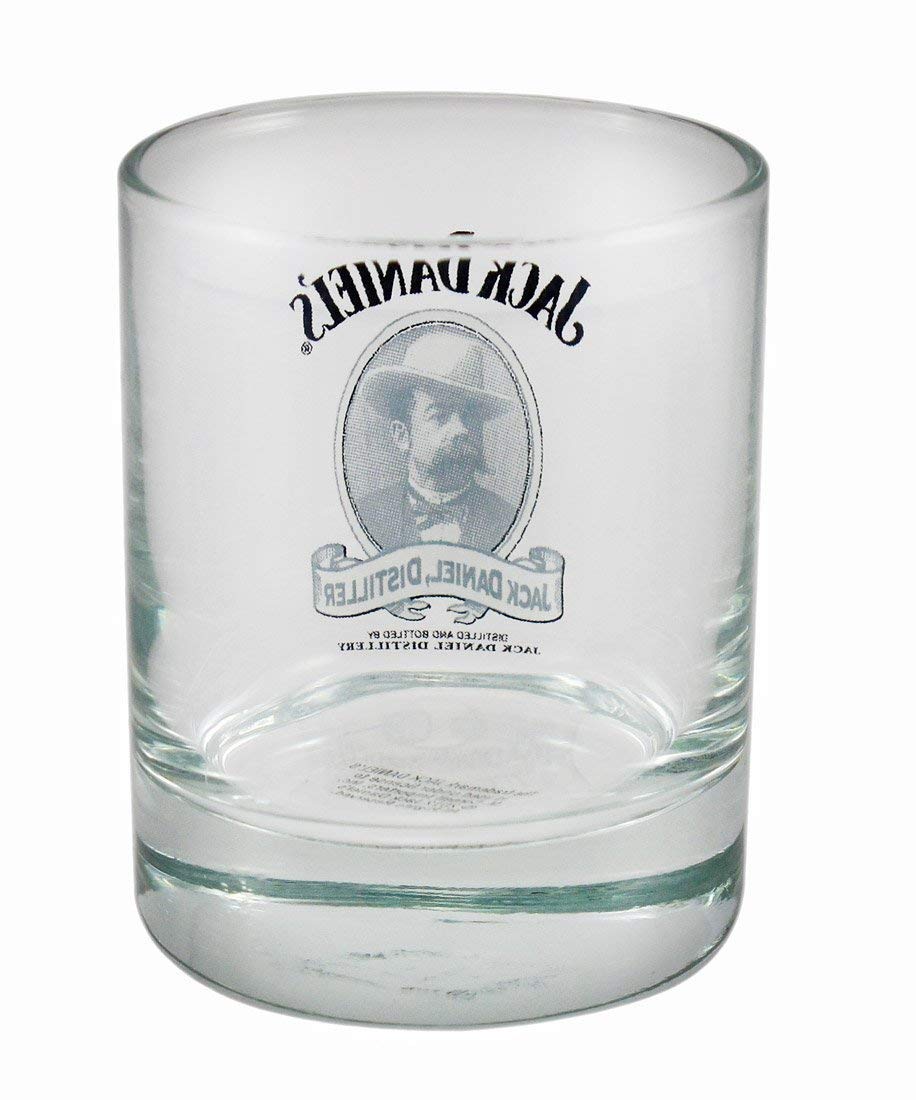 Jack Daniels Cameo Design Glass Shot Glass 2 Ounce