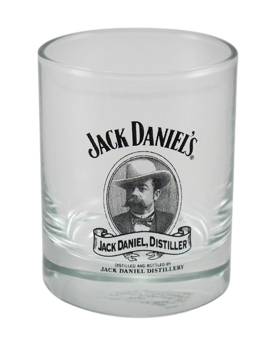 Jack Daniels Cameo Design Glass Shot Glass 2 Ounce