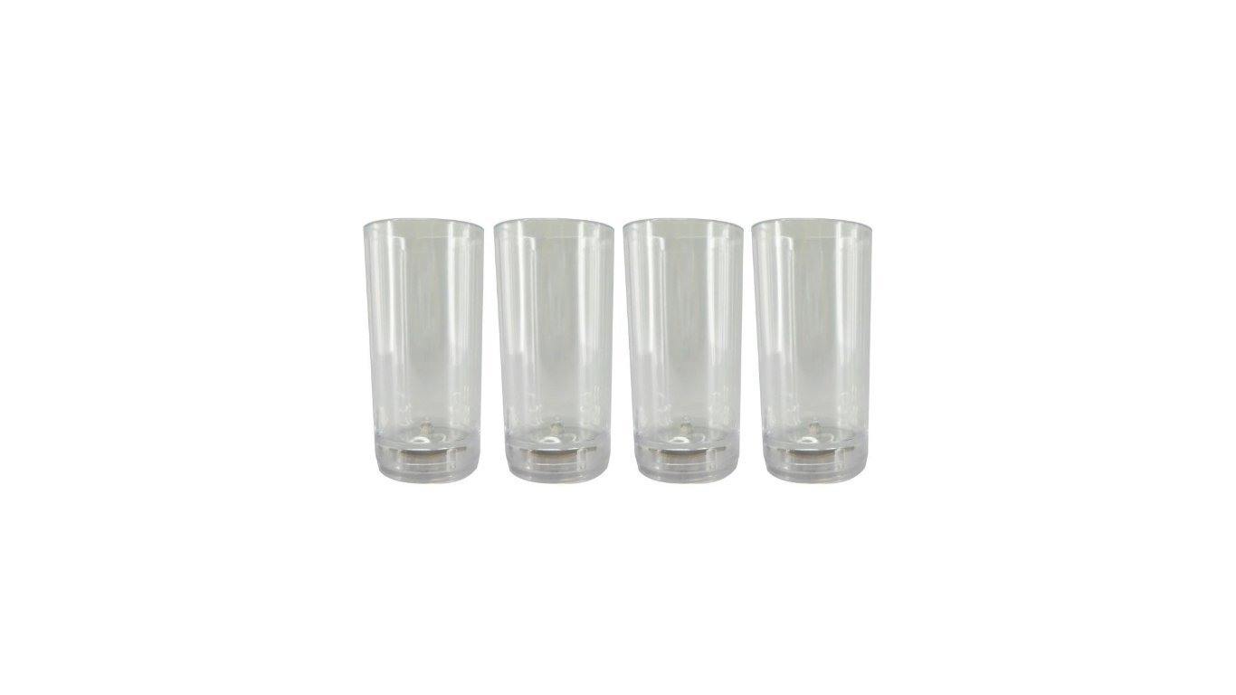 LED Glasses | Acrylic Shot Glass Set | 2 Ounces | Christmas Party Glass