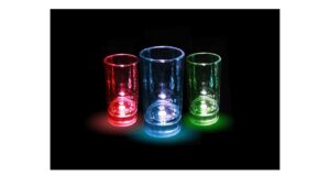 led glasses | acrylic shot glass set | 2 ounces | christmas party glass