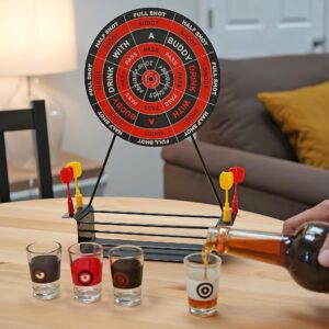 Fairly Odd Novelties Darts Drinking Game Fun Shots Drinking Party Game, Black, One Size