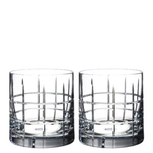 orrefors street double old fashioned glass pair - 2 count (pack of 1)