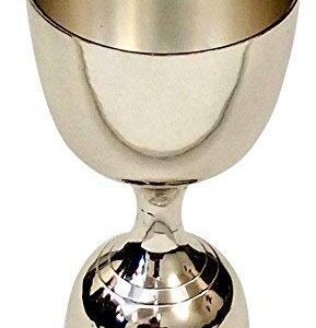 Stainless Steel Jigger shot glass Double Sided Peg Measure (60ml and 30ml, Silver)