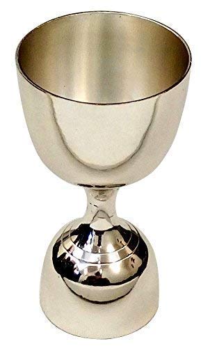 Stainless Steel Jigger shot glass Double Sided Peg Measure (60ml and 30ml, Silver)