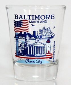 baltimore maryland great american cities collection shot glass