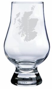 glencairn scotland themed whisky glass