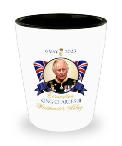 cyber hutt west king charles iii coronation 2023 commemorative shot glass