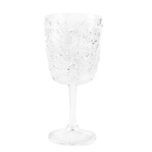 Huang Acrylic 15oz Paisley Old Fashioned Drinking Glass | Set of 4 | Glassware Perfect for On the Rocks Scotch, Bourbon, Liquor or Cocktail Drinks